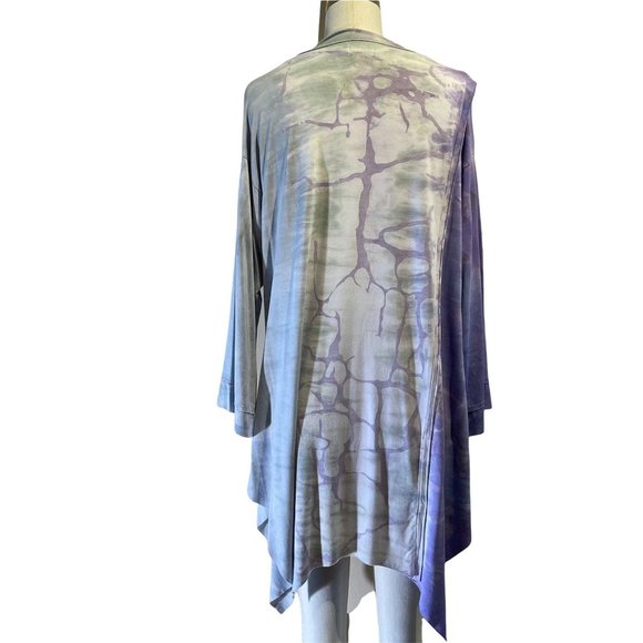 Chic Women's Tunic in Purple and Gray - Picture 4 of 7